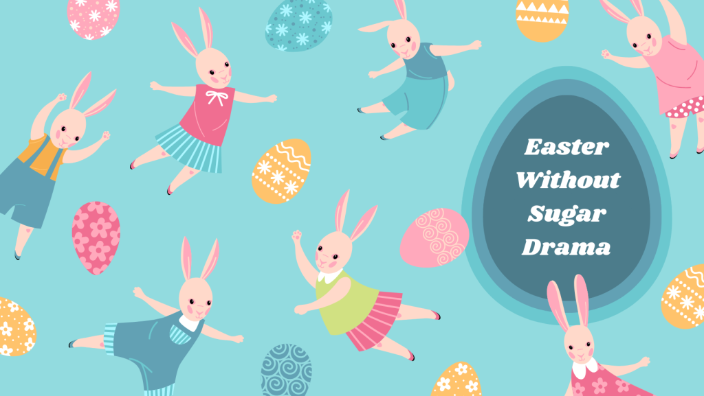 Dancing Easter Bunnies and Eggs