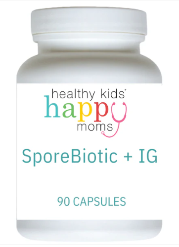 SporeBiotic + IG supplement to support immune health for molluscum contagiosum in kids.