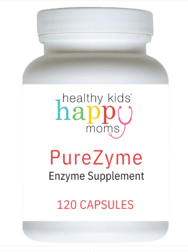 PureZyme digestive enzyme supplement to support wellness for molluscum contagiosum in kids.