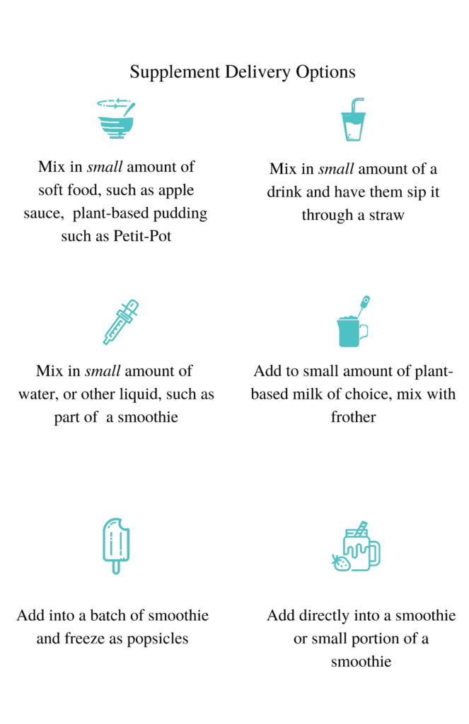 six ways that addres how to give supplements to kids