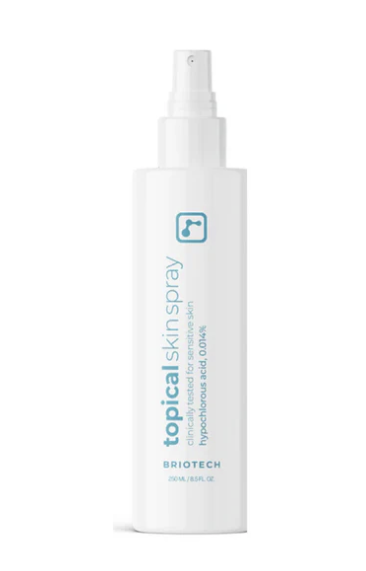 briotech topical skin spray to prevent spread of germs