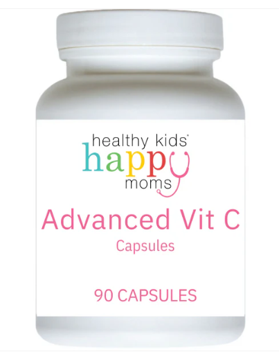 HKHM Advanced Vitamin C Capsules featured in a back-to-school vaccine supplement guide for daily immune support.